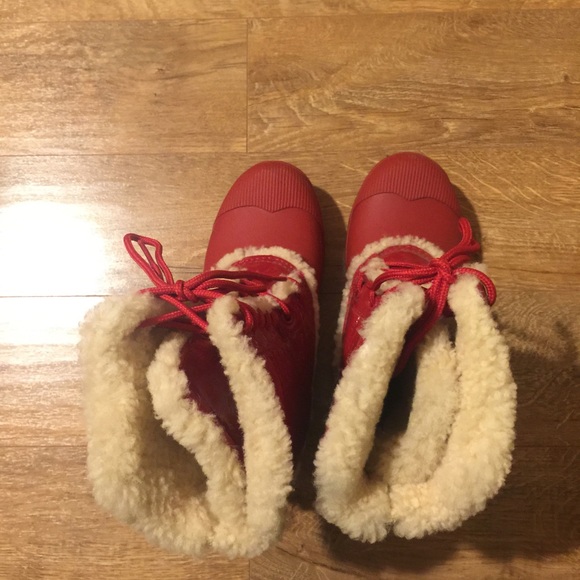 Hunter Original Patent Pac Boot Military Red Women - Picture 7 of 8